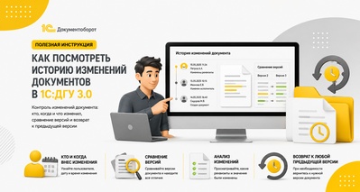 Как посмотреть историю изменений документов в 1С:ДГУ 3.0