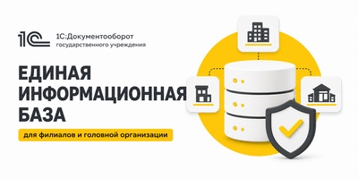 Организация работы филиалов в единой базе 1С:Документооборот государственного учреждения