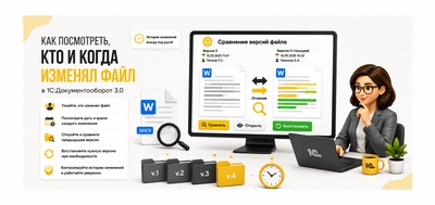 Как посмотреть, кто и когда изменял файл в 1С:ДГУ 3.0